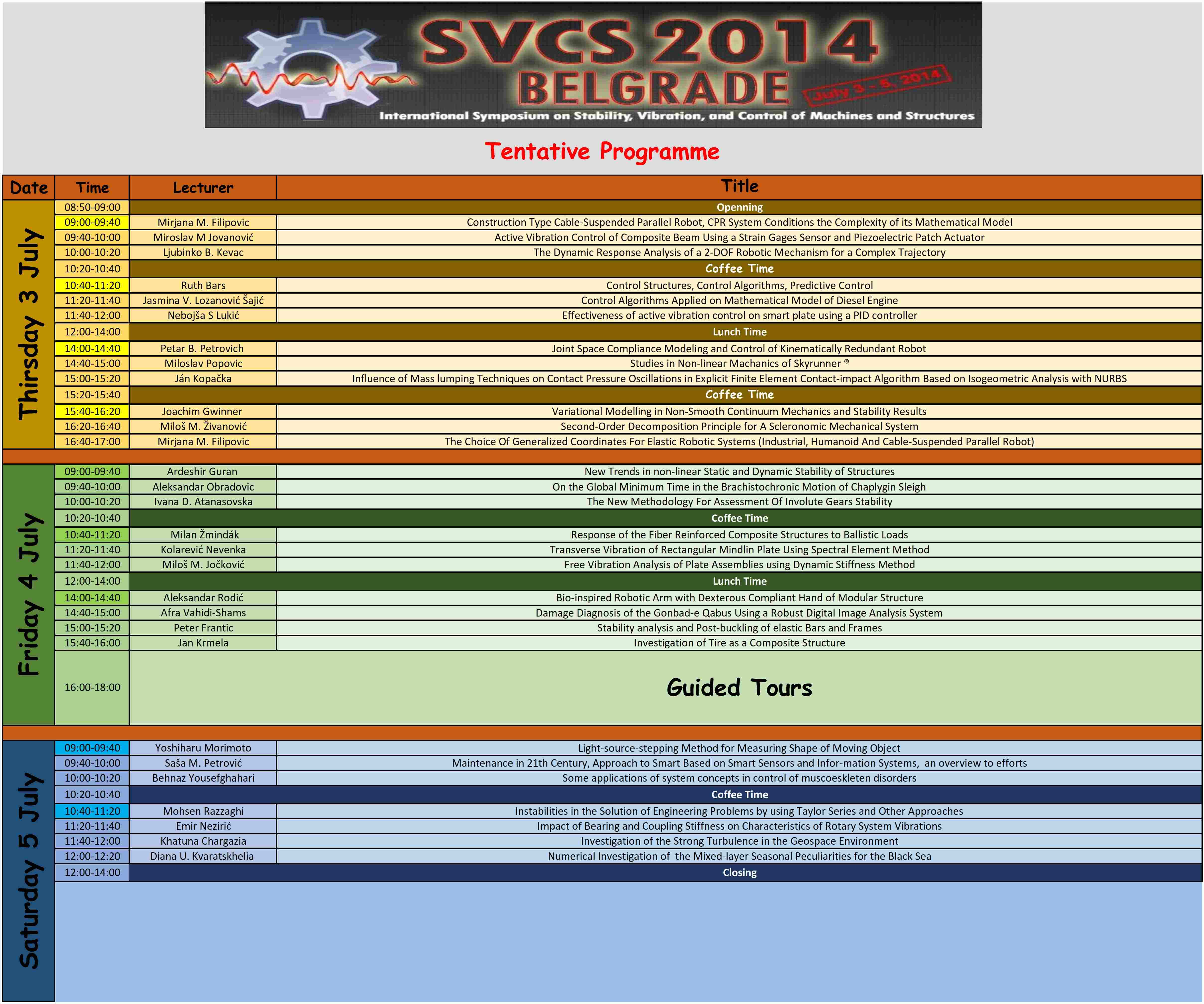 SVCS2014   Programme